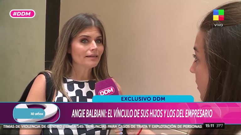 Angie Balbiani habló de la causa de Marcelo Porcel, el empresario acusado de abuso sexual y corrupción de menores (Foto: captura de América).