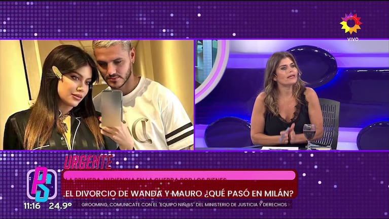 Angie Balbiani habló de la causa de Wanda Nara y Mauro Icardi (Foto: captura de eltrece).