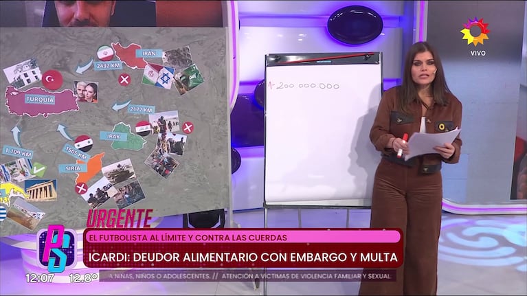 Angie Balbiani habló de la multa de Wanda Nara (Foto: captura de eltrece).