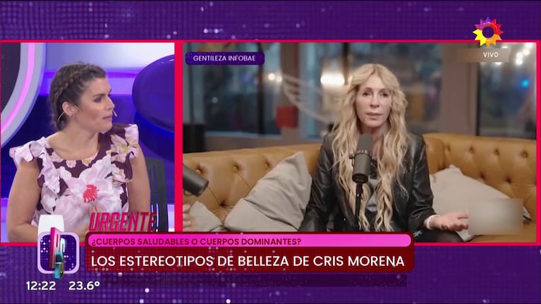Angie Balbiani habló de su paso por las ficciones de Cris Morena (Foto: captura de eltrece).
