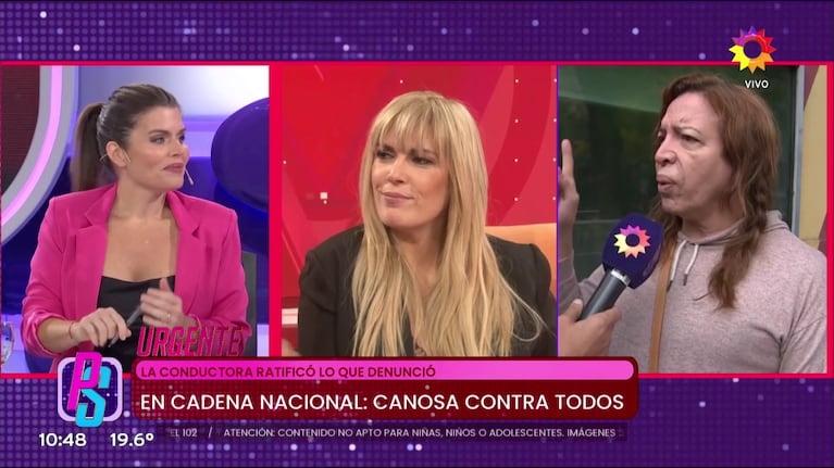 Angie Balbiani le respondió a Viviana Canosa en Puro Show (Foto: captura de eltrece).