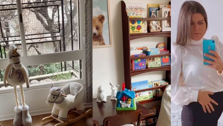 Angie Balbiani mostró cómo decoró el cuarto de su bebé en camino.