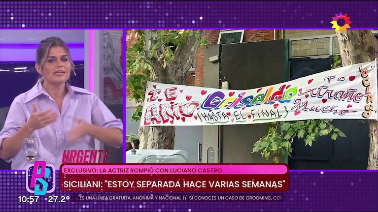 Angie Balbiani sobre el pasacalles de Luciano Castro para Griselda Siciliani.