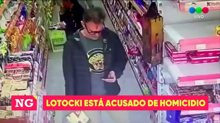 Aníbal Lotocki en un supermercado.