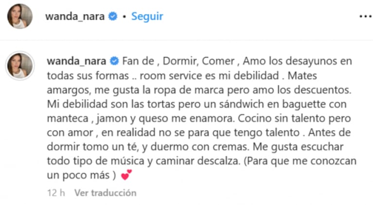 Antes de su debut en Masterchef, Wanda Nara sorprendió con su comida preferida: "Me enamora un sándwich con manteca"