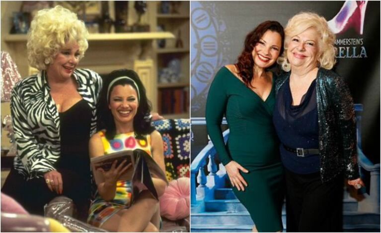 Antes y después de Fran Drescher y Renée Taylor. (Foto: Web)