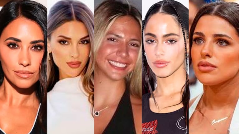 Antonela Roccuzzo, Agustina Gandolfo, Ailén Cova, Tini Stoessel y Valu Cervantes (Fotos: redes sociales).