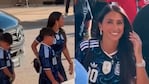 Antonela Roccuzzo con Mateo y Ciro Messi. (@naiaravecchio)