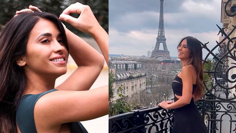 Antonela Roccuzzo deslumbró con su look en el Fashion Week de París.