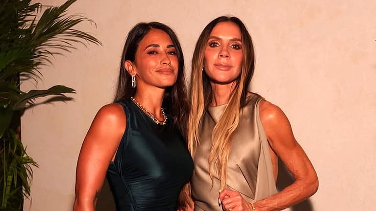 Antonela Roccuzzo deslumbró en la inauguración de la nueva casa de Victoria Beckham