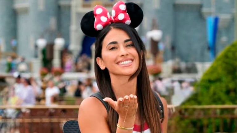 Antonela Roccuzzo en Disney (Foto: Instagram).