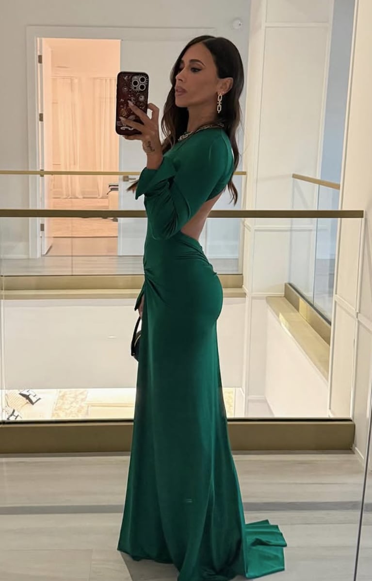 Antonela Roccuzzo en el cumpleaños de David Beckham. Foto: IG | antonelaroccuzzo