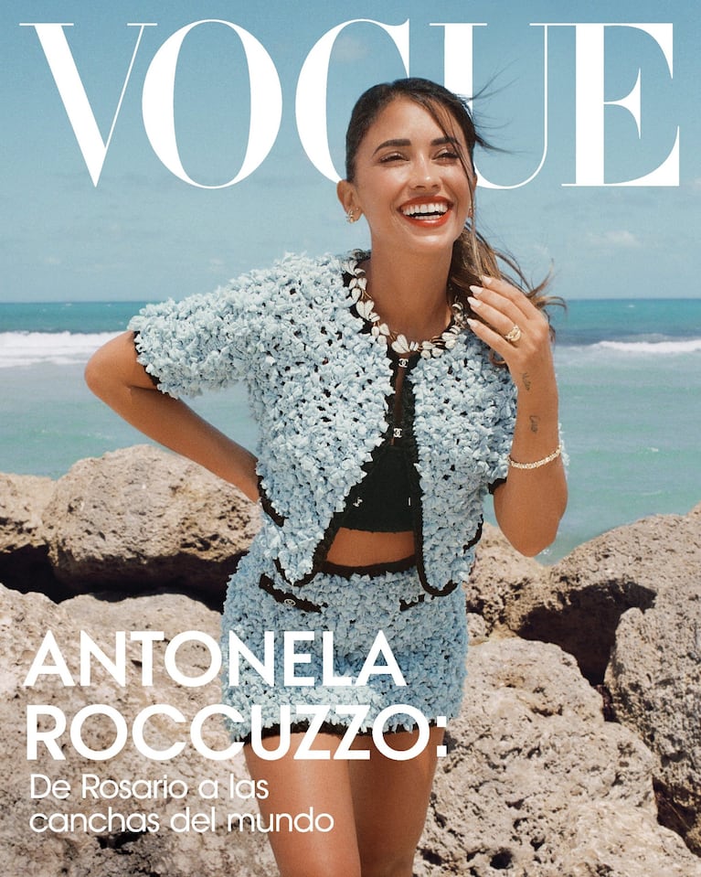 Antonela Roccuzzo fue tapa de Vogue. Crédito: Gentileza Vogue Mexico