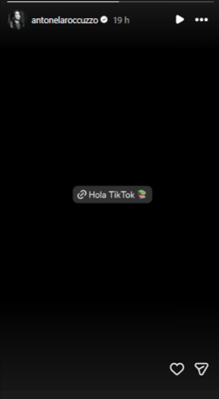 Antonela Roccuzzo - Hola Tiktok
Fuente: captura de TikTok @antonelaroccuzzo