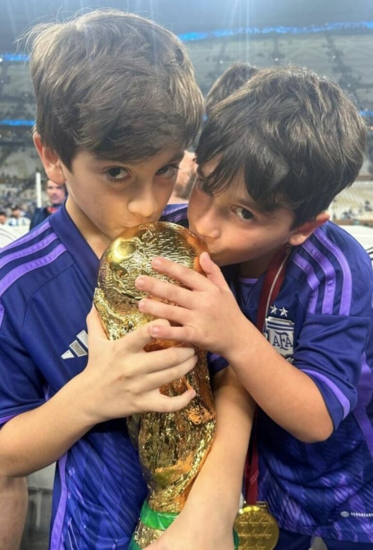 Antonela Roccuzzo le dedicó a Messi un conmovedor mensaje tras ganar el Mundial Qatar 2022