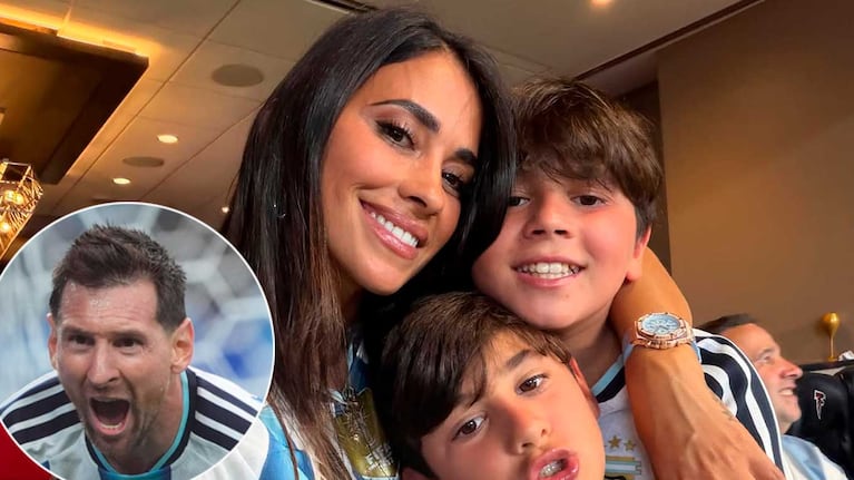 Antonela Roccuzzo le dejó un emotivo mensaje a para Messi después de la clasificación de Argentina (Foto: Instagram @antonelaroccuzzo y @leomessi)