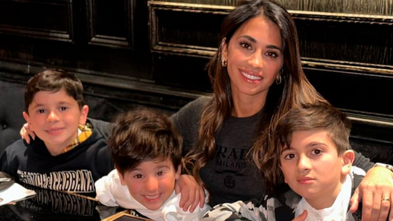 Antonela Roccuzzo mostró los tiernos regalos que le hicieron sus hijos por su cumpleaños.