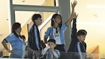 Antonela Roccuzzo, sus hijos y la mamá de Messi en la emotiva despedida del capitán de la Selección argentina