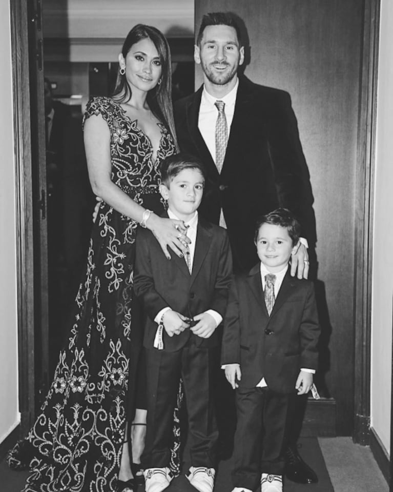 Antonela Roccuzzo y sus hijos emocionaron a Messi tras ganar su sexto Balón de Oro: "Sos un ejemplo"