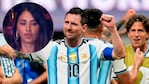 Antonela y Lionel Messi. (Foto: X y AP Photo/Mike Stewart)