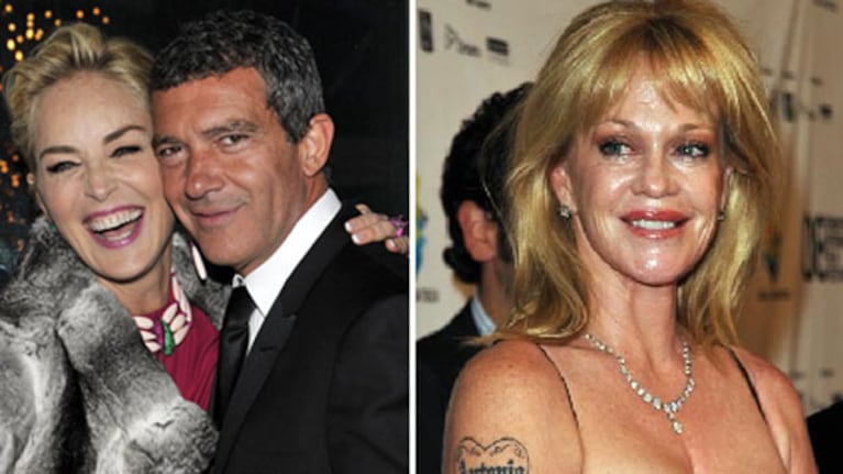 Antonio Banderas: ¿dejó a Melanie Griffith por Sharon Stone? (Foto: Web)