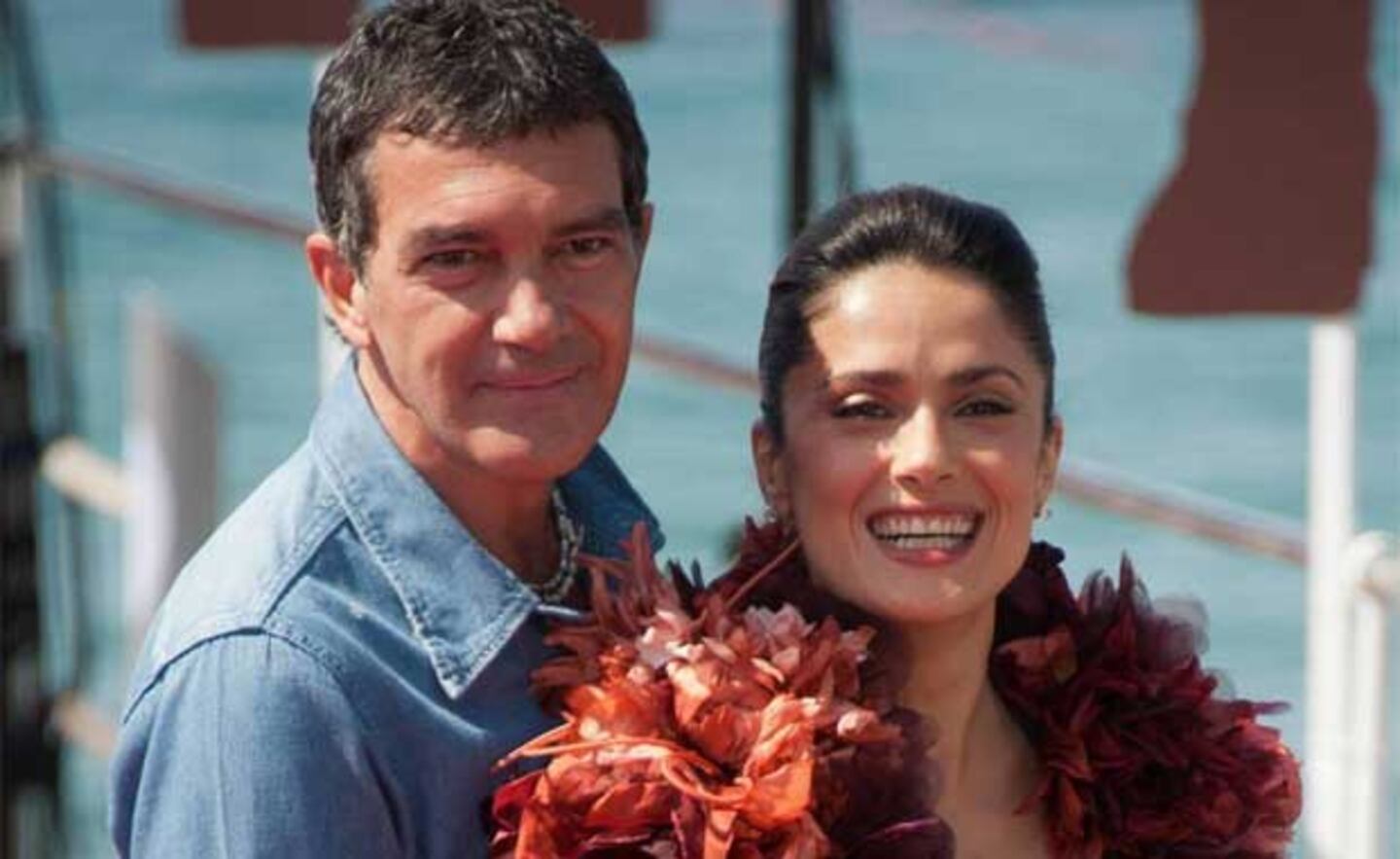 Antonio Banderas y Salma Hayek. (Foto: Web).