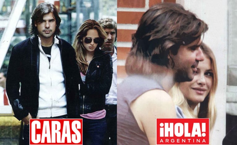 Antonio De la Rúa, con Daniela Ramos en Caras; y Antonio De la Rúa, con María Sanjuán en ¡Hola!