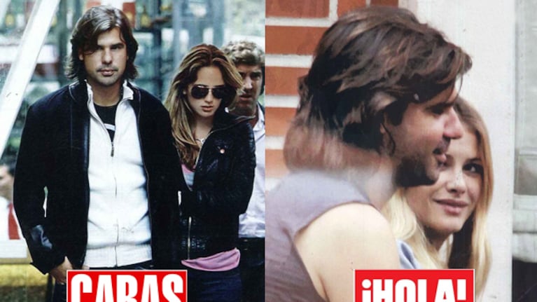 Antonio De la Rúa, con Daniela Ramos en Caras; y Antonio De la Rúa, con María Sanjuán en ¡Hola!
