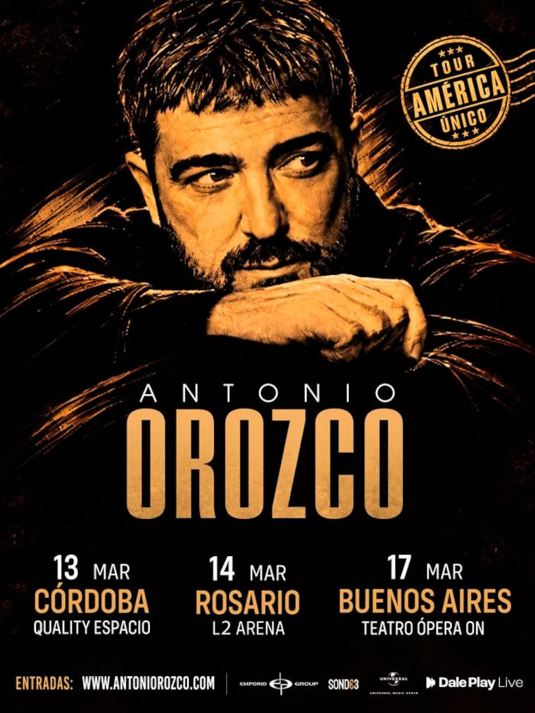 Antonio Orozco llega a la Argentina: cuándo toca en Buenos Aires y cómo comprar las entradas (Foto de prensa)