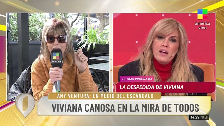 Any Ventura sobre Viviana Canosa.