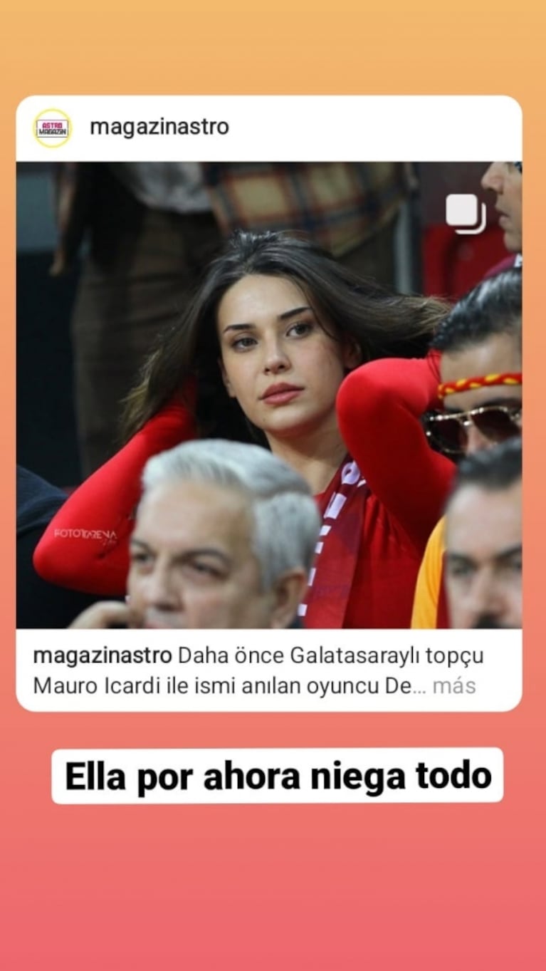 Aparecieron fotos de Mauro Icardi con una famosa actriz turca: "Ese cruce de manitos dio que hablar"