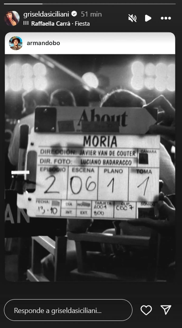 Aparecieron las primeras imágenes de la serie de Moria Casán. Crédito: Instagram