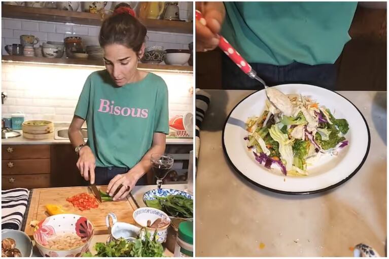 Apasionada por la cocina, la conductora disfruta junto a su hija mayor de la misma filosofía de vida: la alimentación vegetariana. CRÉDITO: Instagram