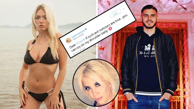 April Summers volvió a la carga en su seducción a Mauro Icardi. (Foto: Instagram)