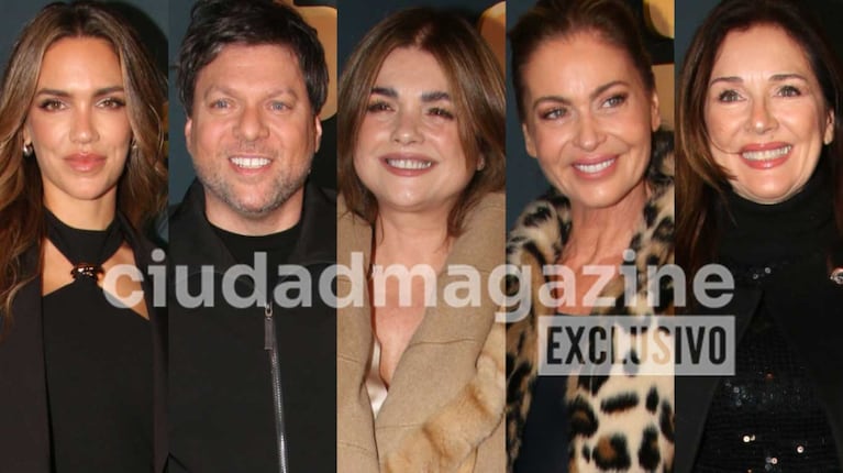 Araceli González y los famosos dijeron presente en el estreno de Sottovoce (Fotos: Movilpress)
