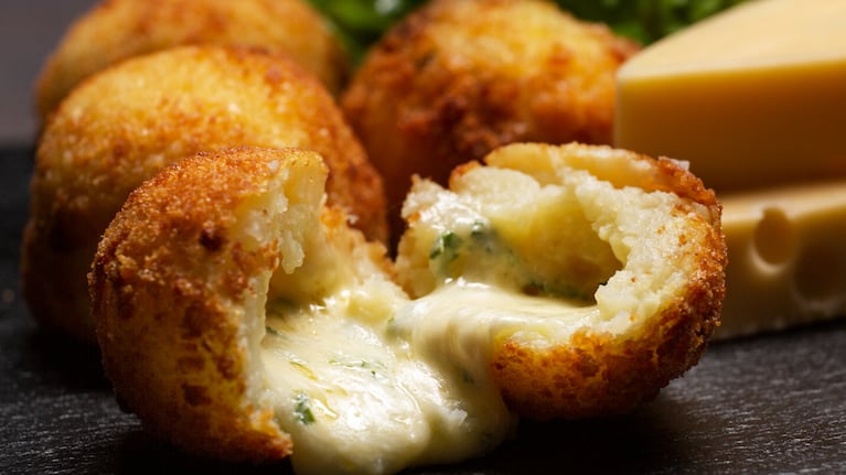 Arancinis, croquetas, cocina italiana