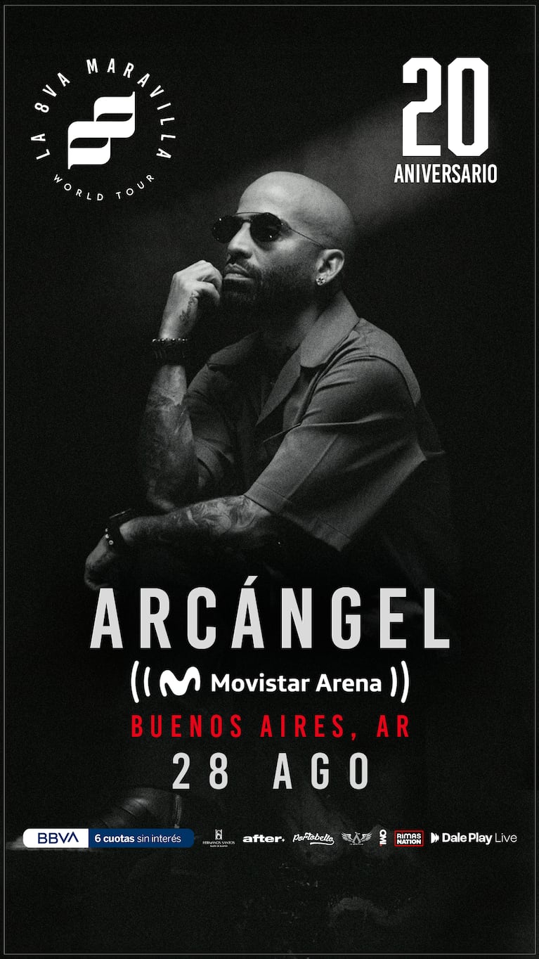 Arcángel en Argentina: fecha, entradas y detalles de “La 8va Maravilla”
