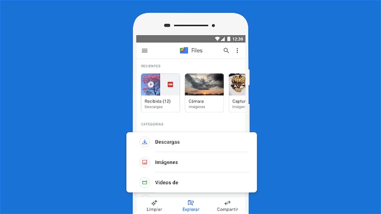 Archivos de Google es una aplicación de administración de archivos desarrollada por la compañía tecnológica que permite explorar documentos, vídeos, imágenes, clips de audio o descargas.
