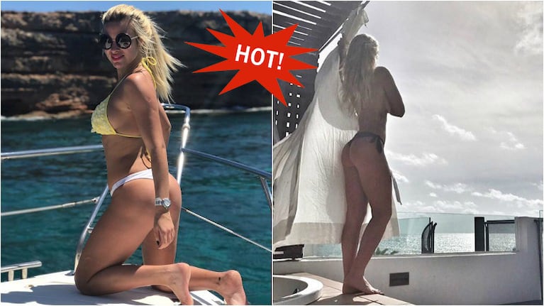 ¡Arena y sol! Ailén Bechara, una diosa en bikini en las playas de Ibiza: "Verano europeo"