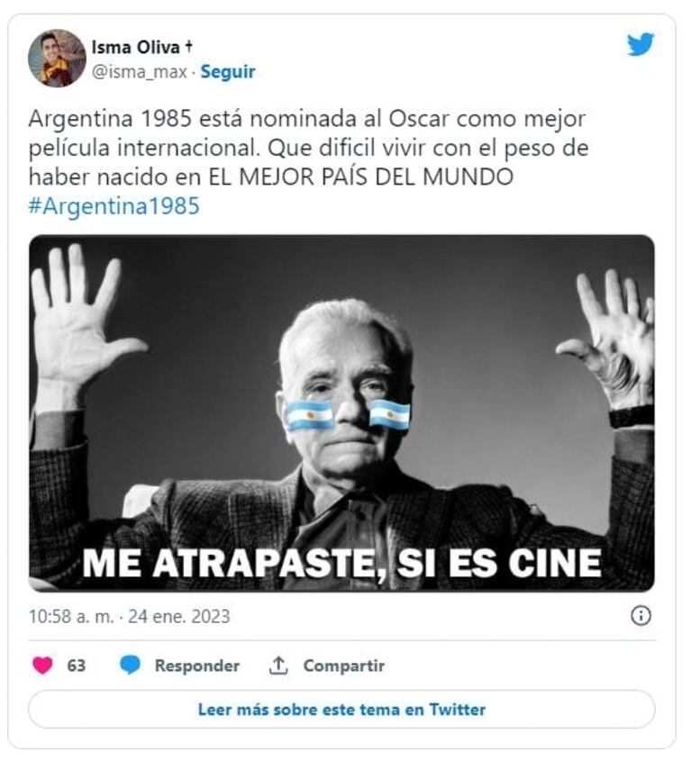 Argentina, 1985 va por el Oscar: los mejores memes que se viralizaron en las redes