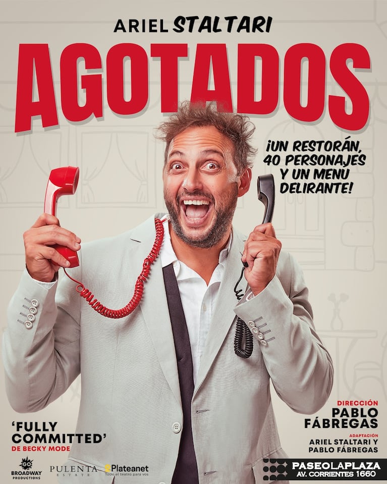 Ariel Staltari interpreta a más de 40 personajes en un despliegue de talento y creatividad sin límites.