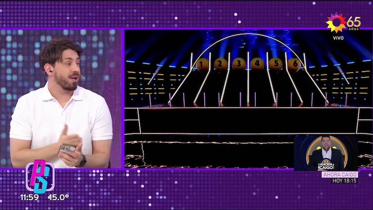 Arranca The Balls con Benjamín Vicuña (Foto: captura de eltrece).