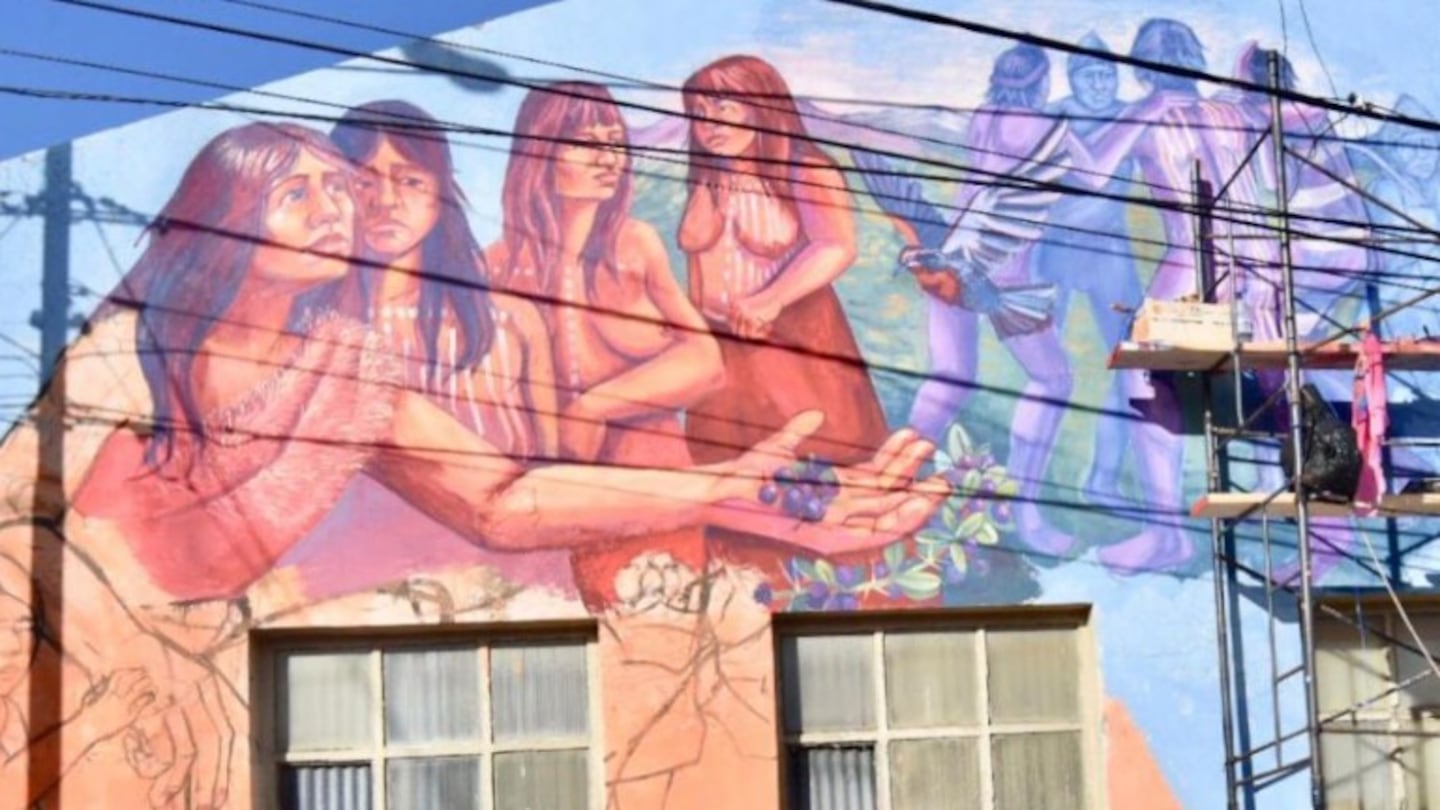 Artistas pintarán diez murales en Ushuaia con temática de género y diversidad. Foto: Ushuaia.gob.ar