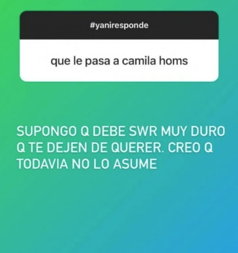 Aseguran que Camila Homs no acepta el fin de su relación amorosa con Rodrigo de Paul: "No lo asume"