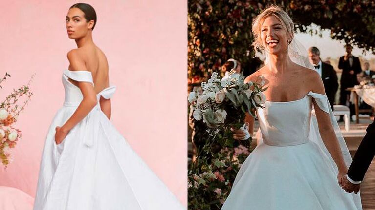 Aseguran que el vestido de novia de Stefi Roitman estuvo inspirado en un diseño de Carolina Herrera