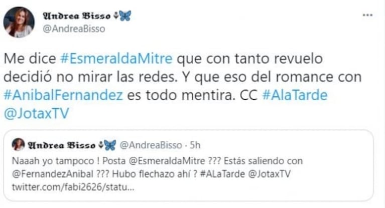 Aseguran que Esmeralda Mitre y Aníbal Fernández viven un apasionado romance: los fuertes descargos de la actriz y del ministro