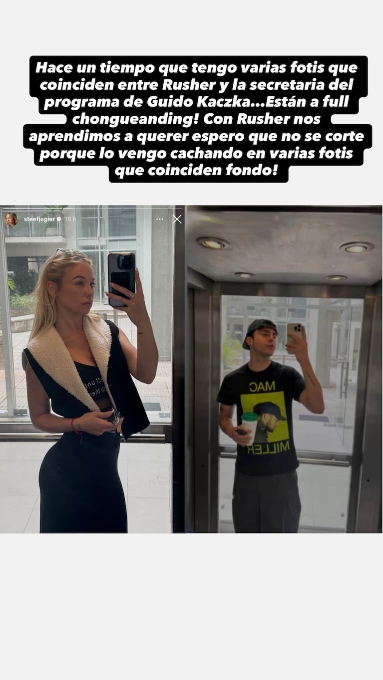 Aseguran que Rusherking está saliendo con una azafata de Guido Kaczka. Crédito: Instagram