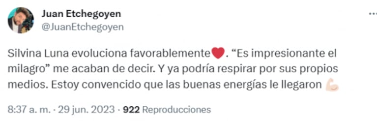 Aseguran que Silvina Luna se despertó y presenta una mejoría: "Pidió un vaso de agua"