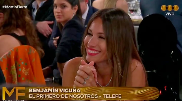 Aseguran que un gesto de  Benjamín Vicuña enfureció a Pampita en los Martín Fierro de la Moda