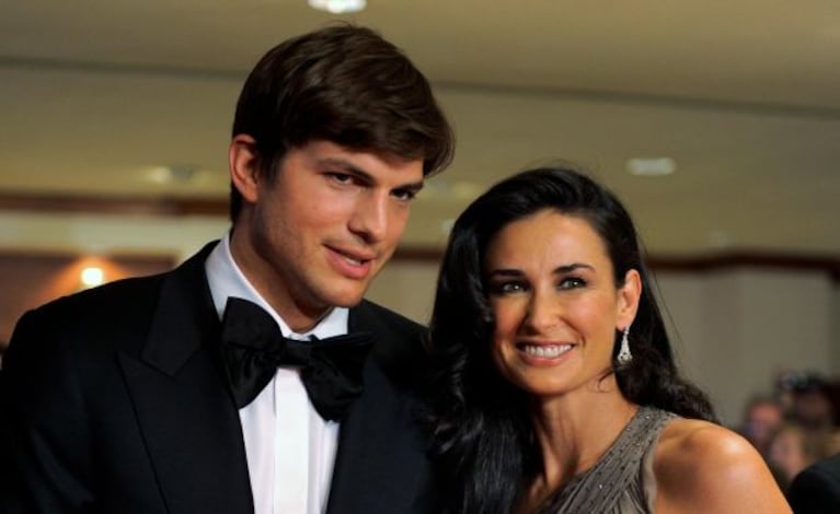 Ashton Kutcher y Demi Moore, en los buenos tiempos de la pareja. (Foto: Web)